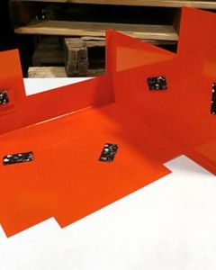 GUARD,SPROCKET,2 LINE,PAINTED ORANGE (LESS BELT LOOP GUARD)